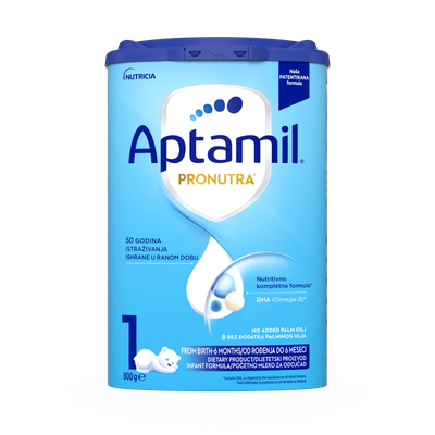 Aptamil® 1 PRONUTRA Početno mleko za odojčad 800 g - prednja strana pakovanja