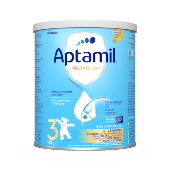 Aptamil® 3 PRONUTRA® prah za pripremu mlečnog napitka za malu decu od 12 do 24 meseca 400 g - prednja strana pakovanja