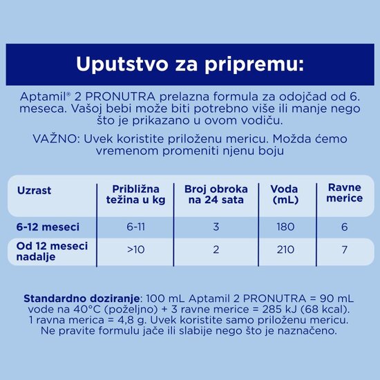 Aptamil® 2 PRONUTRA 400 g
