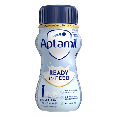 Otkrijte Aptamil® 1 200ml, početno mleko za odojčad, formulisano za posebnu dijetetsku namenu za odojčad od rođenja do 6. meseci, kada se ne doje ili se dohranjuju. Dijetetski proizvod.