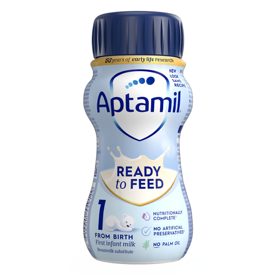 Aptamil® 1 Početno mleko za odojčad spremno za hranjenje od rođenja 200 ml - prednja strana pakovanja
