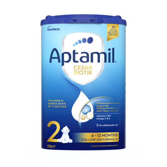 Aptamil® 2 CESAR BIOTIK Prelazno mleko za odojčad 800 g - prednja strana pakovanja