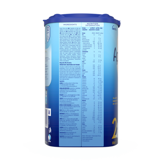 Aptamil® 2 CESAR BIOTIK Prelazno mleko za odojčad 800 g - desna strana pakovanja