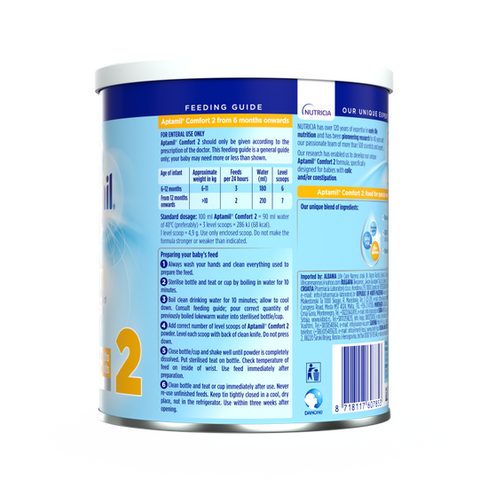 Aptamil® Comfort 2 400 g - leva strana pakovanja