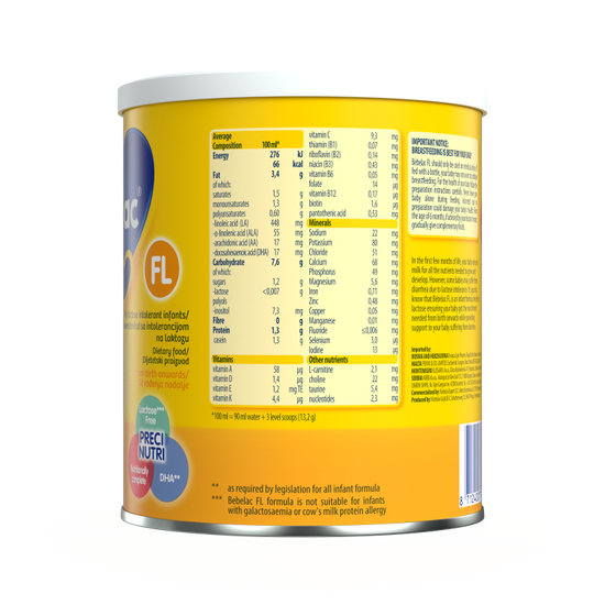 Bebelac® FL 400g - leva strana pakovanja