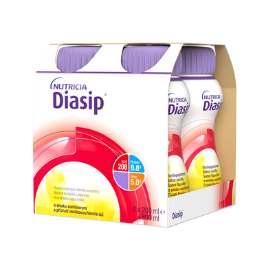Diasip 4x200 ml, ukus vanile - pakovanje od 4