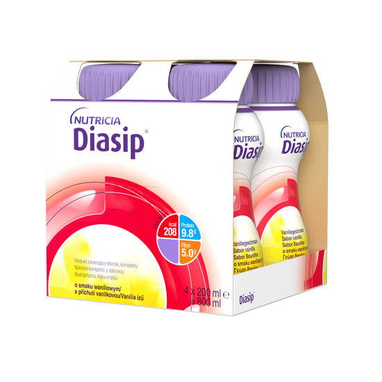 Diasip 4x200 ml, ukus vanile - pakovanje od 4