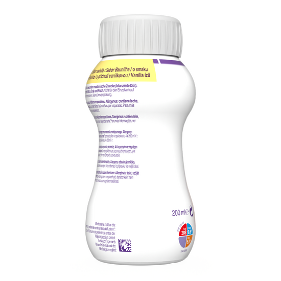 Diasip 4x200 ml, ukus vanile - zadnja strana pakovanja