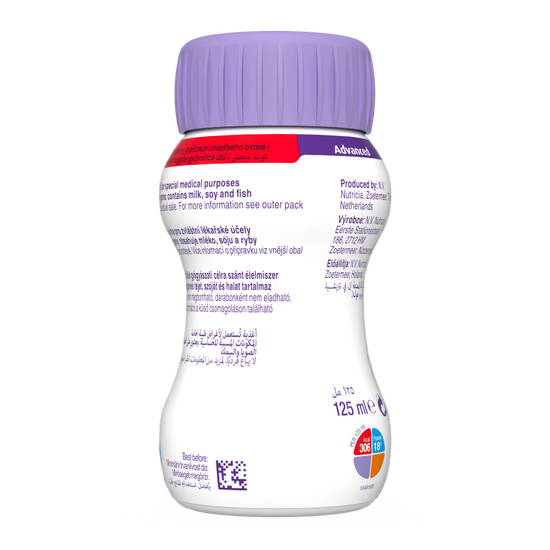 Forticare® Advanced Cool Berry 4x125 ml - zadnja strana pakovanja