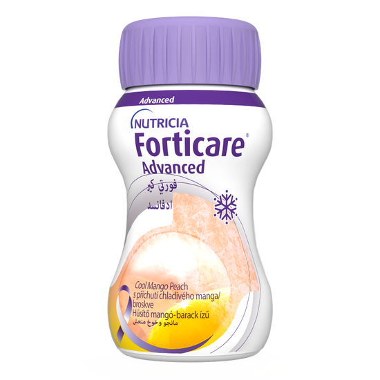 Forticare® Advanced Cool Mango Peach 4x125 ml - strana pakovanja