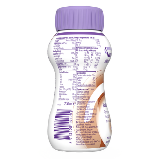 NutriniDrink MF Čokolada 200 ml - zadnja strana pakovanja