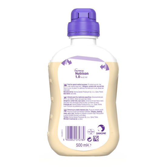 Nutrison 500 ml - zadnja strana pakovanja