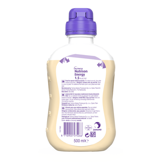 Nutrison Energy 500 ml - zadnja strana pakovanja